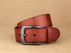 Мода ретро мужские дизайнерские ремни подлинная кожа повседневная буква винтажная штрип серебряная пряжка Ширина 3,8 см с коробкой