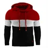 Fojaganto Mannen Herfst En Winter Nieuwe Hooded Sweater Fashion Casual Hoodies Kleur-Blocking Sport Hooded Sweater Mannen L220801