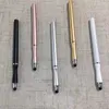 touch Screen pen Metal Capacitive Screen Stylus Pens For Samsung Iphone Cell Phone Tablet PC 5 Colors