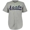 GLAA3740 San Francisco Seals 1957 Road Jersey någon spelare eller nummerstygn sydd alla sömmar av hög kvalitet baseballtröjor