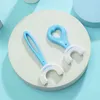 Зубная щетка силиконовая тренировка зубная щетка для 2-12y детей Candy Color Baby Kids U-образные зубы 220427 0511