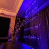 Strings 3x2m Meteoor Douche Regen LED LICTEN STRING indoor buiten kerst bruiloft gordijn ijzerplaat waterval fee