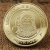 Санта -Клаус желаю монеты коллекционные золотые сувенирные сувенирные монеты.