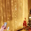 STAR LICHT ELEKTRONICS LED Gordijnlichten USB bediende 8 modi waterdichte ijsjesjagers met externe timer voor muur indoor kerstfeest huistuindecoratie
