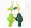 Kreative Frauen Kaktus Schlüssel Ringe Regenbogen Wolke Schlüssel Anhänger DIY Pflanze Quaste Tasche Schlüsselbund Mode Zubehör