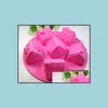 Mod di cottura Bakeware Cucina Sala da pranzo Bar Giardino domestico 6 Casa Capanna Sile Stampo per torta Muffin Cupcake Biscotto Ghiaccio Cioccolato Mod Drop Delivery 2021