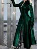 Chaqueta gótica Vintage de gran tamaño de Pu, abrigo de invierno de piel sintética para mujer, abrigo Retro con cremallera y cuello alto liso para mujer, vestido femenino L220801