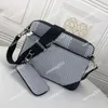 Pochette da uomo iconica di qualità del marchio borsa messenger trio 3 pezzi Borse a tracolla in tela floreale grigio nero Portamonete Portachiavi tasca con zip m69443 m45965 multi da indossare