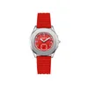 Orologi da polso Orologio da donna impermeabile di lusso leggero Parrot Fashion Square Cinturino in acciaio inossidabile con cinturino in silicone Orologio da polso al quarzo da donnaWr