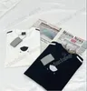 22SS Männer Frauen Designer T-Shirts T-Shirt Schulterstreifen Brief Baumwolle Kurzarm Rundhalsausschnitt Streetwear Schwarz Xinxinbuy XS-L