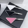 Metal Hair Clip Designer Women Girl Triangle Letter Barrettes Fashion Hair Accessories High Quality 3 Colors5163330