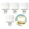 Night Lights 4pcs Mini Portable Reading Plug In Car USB Light Nursery For Bedroom Compact Kitchen LED Lamp Eye Protection Laptop PCNight