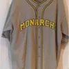 Glamit #5 Jackie Robinson Kansas City Monarchs Negro League Jersey 100% 스티치 커스텀 야구 유니폼 이름이든 숫자 s-xxxl