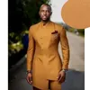 Ternos masculinos Blazers Colors Men Wedding Men Terne Set Alfaiate Fit Slim Fit Man Groom Groom Tuxedo Prom Dinner Robe Gold Blazer Pants 2pcsmen's B