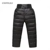 Cootelili Kids Girl Boy Winter Pants Cotton مبطنة سميك دافئ بنطلون تزلج على السراويل الأولاد بنطلون الشتاء للأطفال ملابس LJ201127