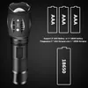 Nieuw waterdicht voor jachtlantaarn Bright XP-G V6 Tactische LED Flashlight Bike Light 5 Mode Zoombare Torch 18650 Batterij 3000 lumen