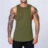 Aangepaste herenhoogte gym tanktop