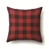 Cushion/Decorative Pillow Square Nordic Plaid Cushion Cover Geometric Pillowcase Car Waist Indoor Throw Pillows Home Decor 45cm CaseCushion/