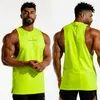 Sommarmärke coola fluorescerande färger tank topp män stränger gym bodybuilding klädman fitness muskel träning ärmlös 2206016694713