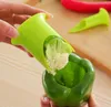 Pepper Corer Chili Seeded Remover Frukt Vegetabiliska verktyg Enhet Chilli Cutter Corer Slicer Peeler Kitchen Utensil BBB14733