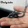 Charms Pendent Dragon Schädel Anhänger Halskette Herren Fashion Biker Rock Punk Schmuck Antike Retro -Kette Geschenk OSDZ107 2208139679797