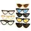Солнцезащитные очки 2023 Модные солнцезащитные очки для женщин-дизайнерских винтажных ретро-туристических очков для кошачьих глаз Прозрачные океан UV400 Черно-синий леопардовый G-формирование S6YD