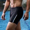 Vector maillots de bain Lycra brouilleur fibre nouveau niveau supérieur mâle peau de requin natation tronc formation course natation Protection solaire