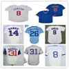 Maglia da baseball personalizzata Chicago Throwback Seiya Suzuki Willson Contreras SAMMY SOSA RYNE SANDBERG MARK GRACE ERNIE BANKS Ron Santo Maddux Kyle Hendricks Ian Happ