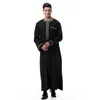 Roupa étnica Homem Abaya Muslim Vestido Paquistão Islã Abayas Robe Arábia Saudita Kleding Mannen Kaftan Oman Qamis Musulman De Mode Homme