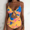 Costumi da bagno da donna Costumi da bagno per ragazze Taglia 10-12 Bikini Costume intero Push Stampa verso l'alto Monokini alto sexy da donna Vita da donna