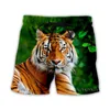 Herren-Shorts für Herren/Damen, 3D-gedruckt, lässig, Tier-/Leoparden-/Tiger-Mode, Streetwear, Herren, locker, sportlich, A21, Herren, Herren, Herren