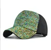 Модная страза бейсболка для женщин регулируемая шляпа с манжет Diamond Hip Hop Gorras Sunhat Vissors Ladies Caps Kpop Hat