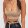 Women Summer Camis Tanks Tops Bez rękawów Bawełniany Bustier Niepatrzone bandeau bra kamizelka uprawna top koszulki 220607