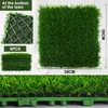 Decorative Flowers & Wreaths 6/12PCS Artificial Grass Turf Tiles12''x12''Pet Lawn Mat Garden Self Draining Synthetic Rug For