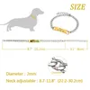 Personalized Cat Dog Chain Collar Customized Engraved Pet Collars Small Dogs Cats Necklace NamePlate Chihuahua Yorkshire 220621
