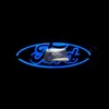 Ford rozeti sembolleri için 5d araba LED amblemi logo arka ampul beyaz mavi kırmızı oto aksesuarları boyutu 145x65mm282n