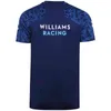 Mens Casual T-Shirt F1 Williams Racing Team Team Team Jersey 3D Printing الرسمي 100-5XL Formula 1