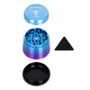 pipe 56mm conical aluminum alloy grinder 4-layer color gradient metal smoke grinder