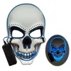 Xmas Party Mask Christmas Halloween Skeleton LED Masks Light Up Maskss Terror Cosplay Scary Maskssss DIY Mask Glow Partys Supplies