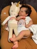 23 inch Bebe Reborn Doll Kit 4 maanden Sage Rare Limited Uitverkochte editie met lichaam en ogen ongeverfd kits met COA 220621