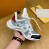 2022 Parijs mode casual papa schoenen archlight lederen sneakers Gewelfde zool mesh Zwart ademend Bow designer platform schoen Stylis 35-45