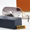 Gafas de sol de diseñador Lentes impresas con letrero de moda Gafas con montura creativa para hombre Mujer Gafas de conducción de verano Calidad superior 7 colores