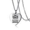 Silver Angel Wing Heart Urn Pendant Necklace For Ashes - En bit av mitt hjärta lever i himlen Memorial Keepsakes Cremation Jewelry261u