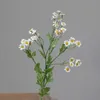 Couronnes de fleurs décoratives 30 têtes de marguerite en soie, plantes artificielles, Bouquet de camomille, décoration de maison, fournitures de bricolage, fête de mariage, jardin Po P