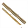 Engångskoppar sts kök leveranser kök matsal hem trädgård bambu st för drycker i platt lutande mun lack och icke vaxmjölk