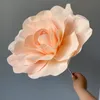 Flor Artificial Gigante de 80cm Rosa com Base de Haste de Flor Flores de Espuma Fundo de Casamento Parede Palco Hotel Shopping Decoração
