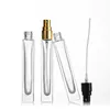 5ml 10ml 20ml 30ml 50ml Transparent Glass Spray Bottle Sample Glass Vials Portable Mini Perfume Atomizer Gold Silver black Cap 220726