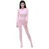 Socks & Hosiery Sexy Tights Crotchless Thickened Bodystocking Full Body Women Pantyhose Long-sleeve Open Crotch Strap Lingerie TeddySocks