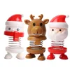 İç dekorasyonlar Araba Gösterge Tablosu Widget Creative Santa Elk Elk Snowman Toys Süs Dropshipterior