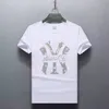 Designer Lvs Modemerken T-shirt High Street Hip Hop Europa en Amerika Nieuwe zomer Hot Diamond Printing Heren Dames Liefhebbers Ronde hals Grote losse tshirt